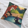 Funda de Almohada de Peluche Camino del Bosque - Okomall