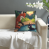 Copricuscino in Peluche Sentiero nel Bosco - Okomall