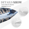 Funda de Almohada de Peluche con Patrón de Leopardo de las Nieves 18x18in
