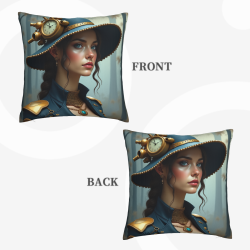Funda de Almohada Steampunk Vintage Belleza - Okomall