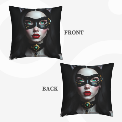 Funda de almohada de felpa impresa a doble cara - Okomall