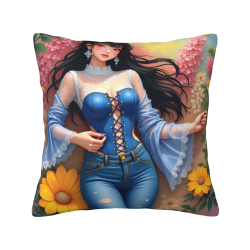 18x18 Zoll Doppelseitiger Plüschdruckkissenbezug