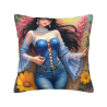 Coussin Imprimé en Peluche Double Face 18x18in