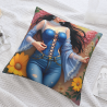Fodera per cuscino in peluche stampata doppia faccia 18x18 pollici