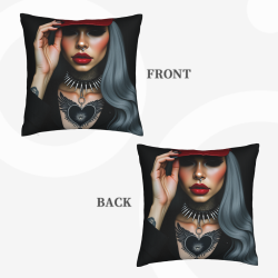 Funda de Almohada de Peluche Personalizada de Doble Cara (18x18 pulgadas)