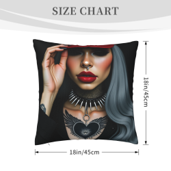 Coussin en Peluche Personnalisé Double Face (18x18 pouces)