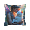 Housse de Coussin en Peluche Fée Rêveuse - Okomall
