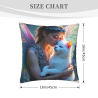 Housse de Coussin en Peluche Fée Rêveuse - Okomall