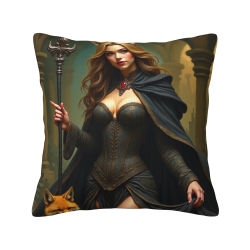 Housse de coussin avec lutin de la forêt - Okomall