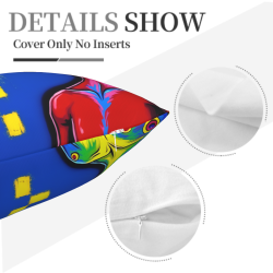 Funda de Cojín de Peluche de Doble Cara (Motivo Alienígena) 18x18in