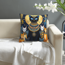 Traumhafter Galaxy-Katzen-Kissenbezug - Okomall