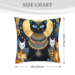 Housse de Coussin Chat Galaxie Rêveuse - Okomall