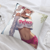 Fodera per cuscino in peluche ragazza anime - Okomall