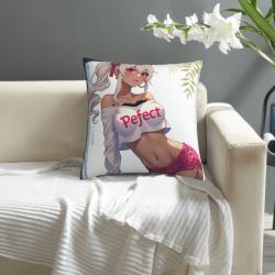 Housse de coussin en peluche fille anime - Okomall