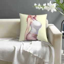 Funda de almohada de felpa doble cara 18x18 pulgadas (Estilo de personaje de anime)