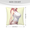 Funda de almohada de felpa doble cara 18x18 pulgadas (Estilo de personaje de anime)
