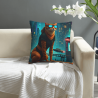 미래 고양이 베개 - 18x18 인치 | Okomall