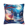 Coussin en peluche (Elfe Rêveuse) 45x45 cm