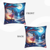 Coussin en peluche (Elfe Rêveuse) 45x45 cm