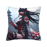 Fodera per Cuscino in Peluche Doppia Faccia 18x18 pollici - Motivo Ninja Samurai