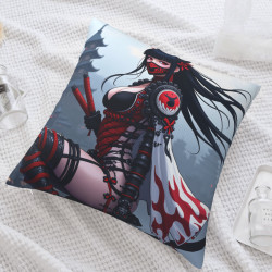 18x18in雙面毛絨抱枕套 - 忍者武士圖案