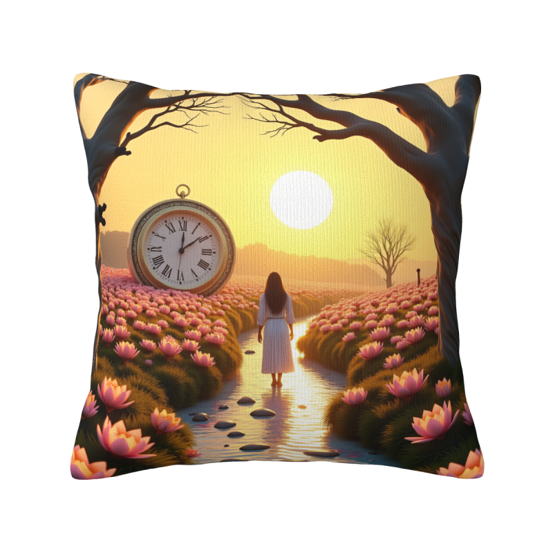 Housse de coussin Fille de la Forêt Enchantée - Okomall