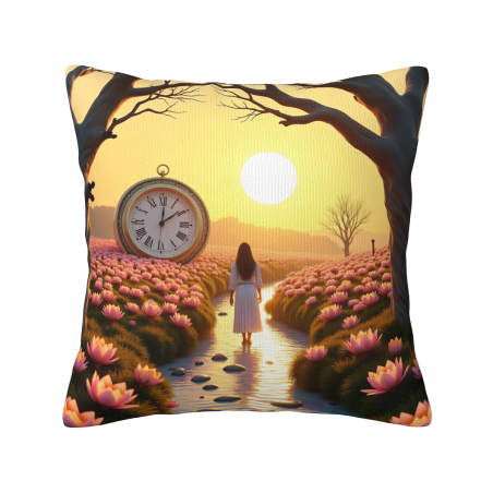 Housse de coussin Fille de la Forêt Enchantée - Okomall