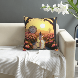 Housse de coussin Fille de la Forêt Enchantée - Okomall