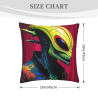 Housse de coussin en peluche réversible (18x18 pouces) - Motif de créature extraterrestre