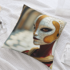 Funda de Almohada de Felpa de Doble Cara (45x45cm) - Patrón de Estilo Ciencia Ficción