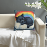 Funda de Almohada de Peluche Rainbow Dream - Okomall