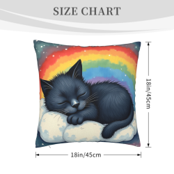 Funda de Almohada de Peluche Rainbow Dream - Okomall