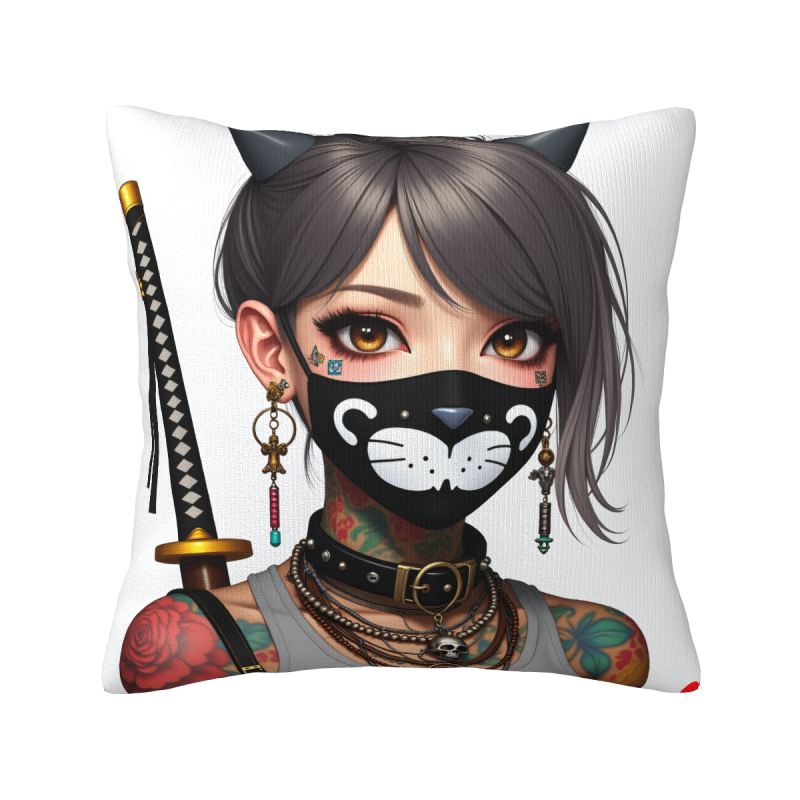 Funda de almohada de felpa reversible (18x18 pulgadas) - Una elección con personalidad