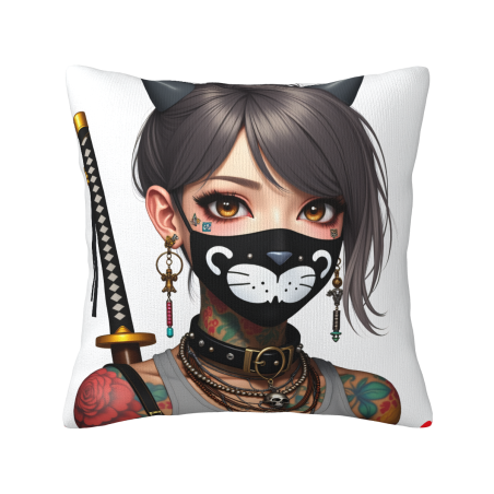 Funda de almohada de felpa reversible (18x18 pulgadas) - Una elección con personalidad