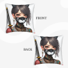 Funda de almohada de felpa reversible (18x18 pulgadas) - Una elección con personalidad