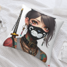 Funda de almohada de felpa reversible (18x18 pulgadas) - Una elección con personalidad
