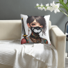 Funda de almohada de felpa reversible (18x18 pulgadas) - Una elección con personalidad