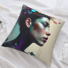 Funda de almohada de felpa doble cara de 18x18 pulgadas (estampado)