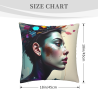 Funda de almohada de felpa doble cara de 18x18 pulgadas (estampado)