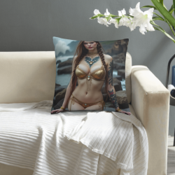 غطاء وسادة من القطيفة بحلم المحيط - 18 × 18 بوصة | OKOMALL