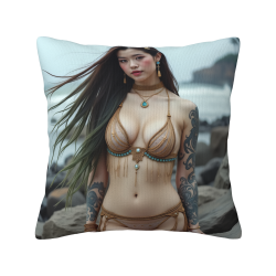 Copricuscino in Peluche Bella Ragazza - Okomall