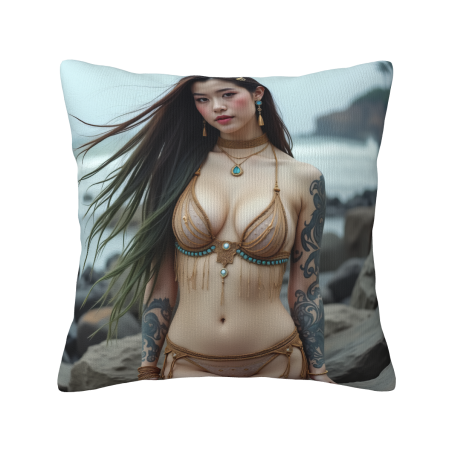 Copricuscino in Peluche Bella Ragazza - Okomall