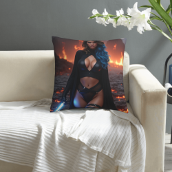 18x18in Double - Sided Plush Pillowcase - Cool Female Pattern