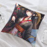Funda de almohada de felpa reversible - Patrón de belleza antigua