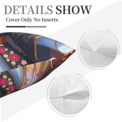 Funda de almohada de felpa reversible - Patrón de belleza antigua