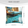 Funda de almohada de felpa doble cara de 18x18 pulgadas con estampado completo