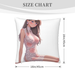Funda de Almohada de Peluche de Chica Anime - Okko Mall