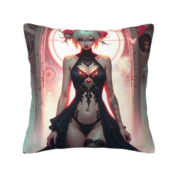 Funda de almohada de felpa personalizada impresa de doble cara 18x18 pulgadas