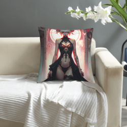 Funda de almohada de felpa personalizada impresa de doble cara 18x18 pulgadas