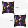 Funda de almohada de felpa doble cara de 18x18 pulgadas con diseño de belleza